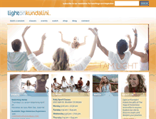 Tablet Screenshot of lightonkundalini.com